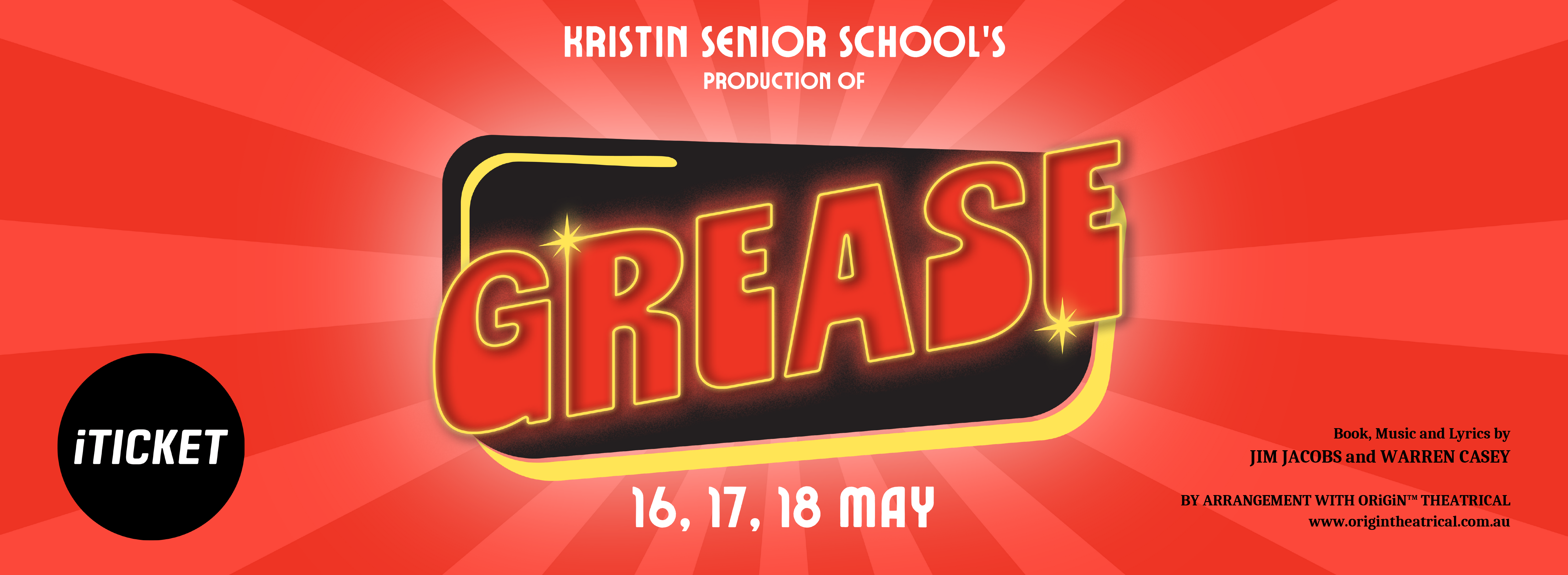 Kristin Senior School's production of Grease - 16, 17, 18 May - book at iTicket